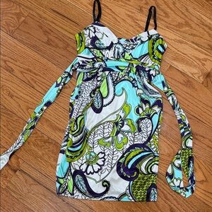 Floral Print Spaghetti Strap Dress